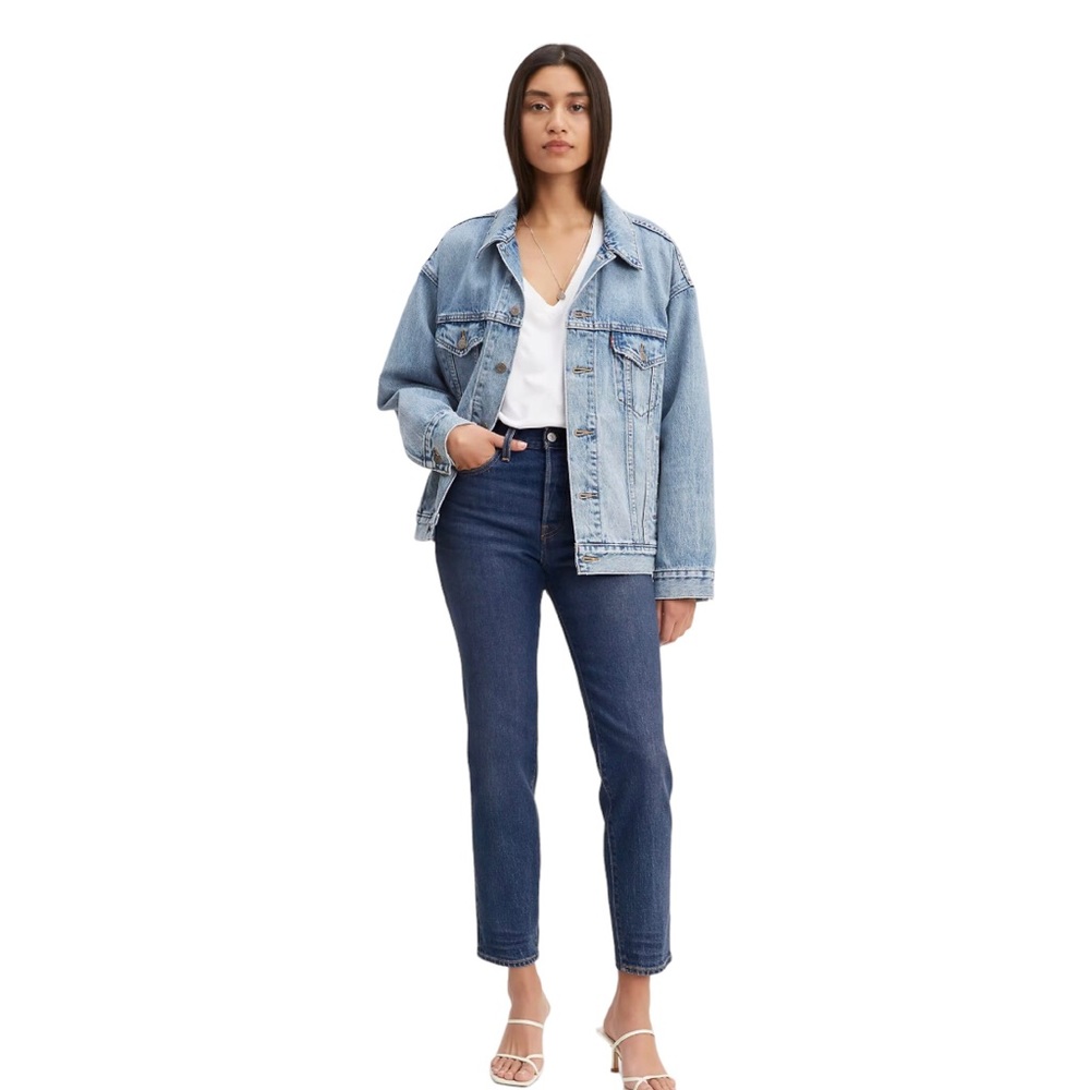 Levi's Jeans Wedgie Skinny High Waist Button Fly Normcore Basic Womens 29